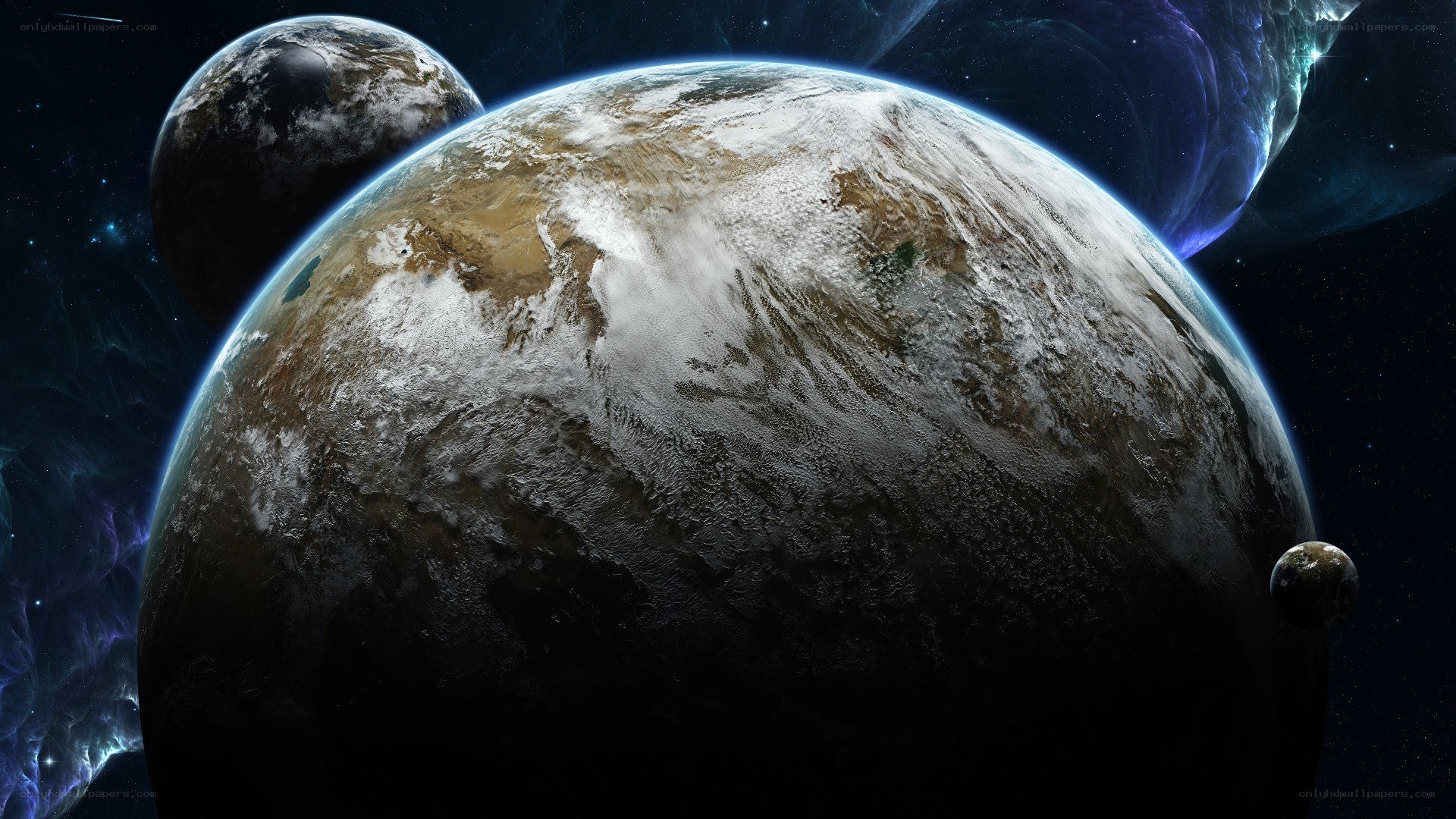 planets in deep space