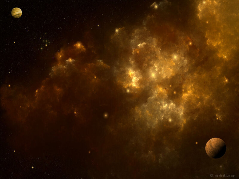 Planets in Nebula — Brown