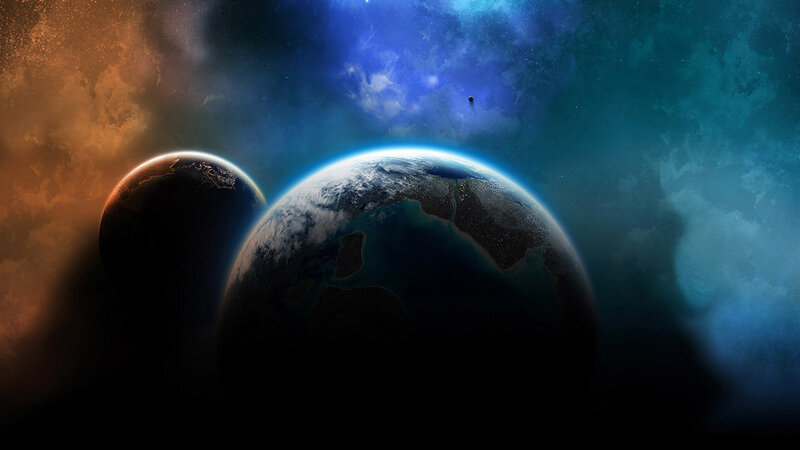 Planets in space