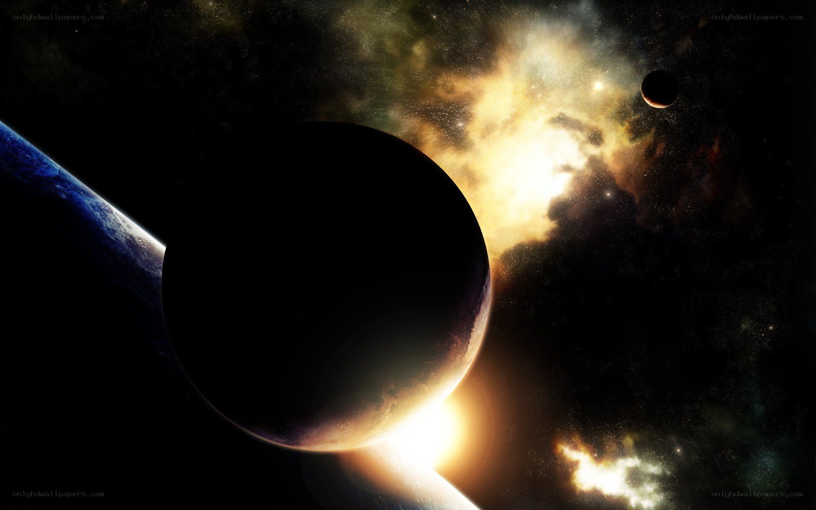 planets in space