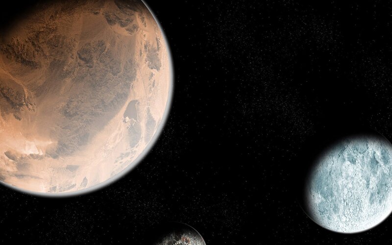 planets in space