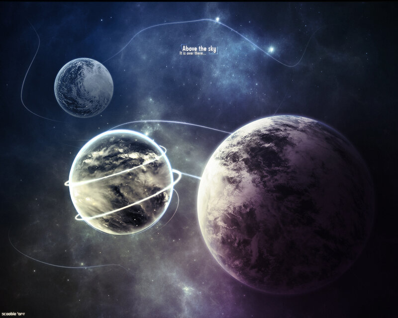 planets in space