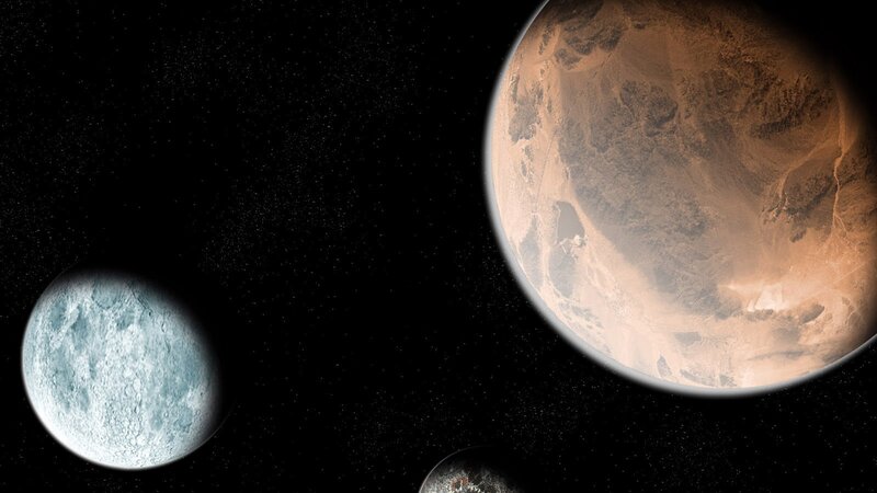 planets in space