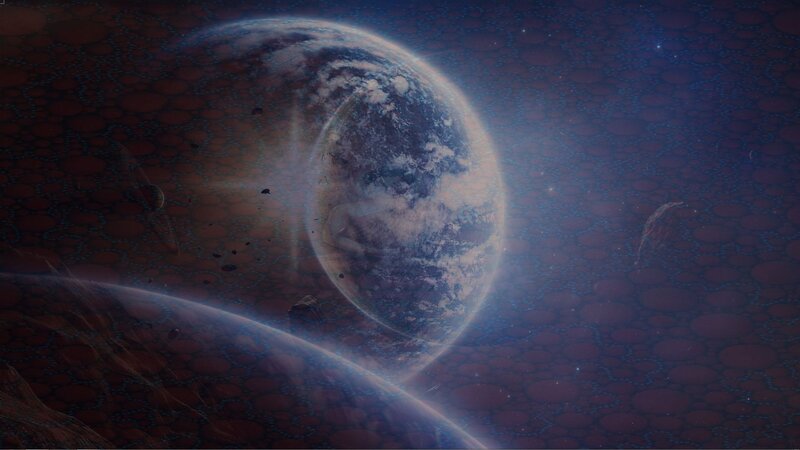planets in space