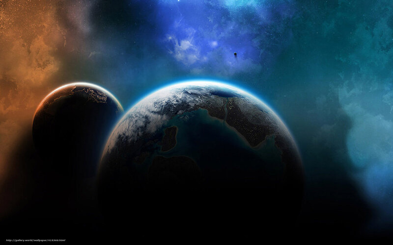 Planets in space