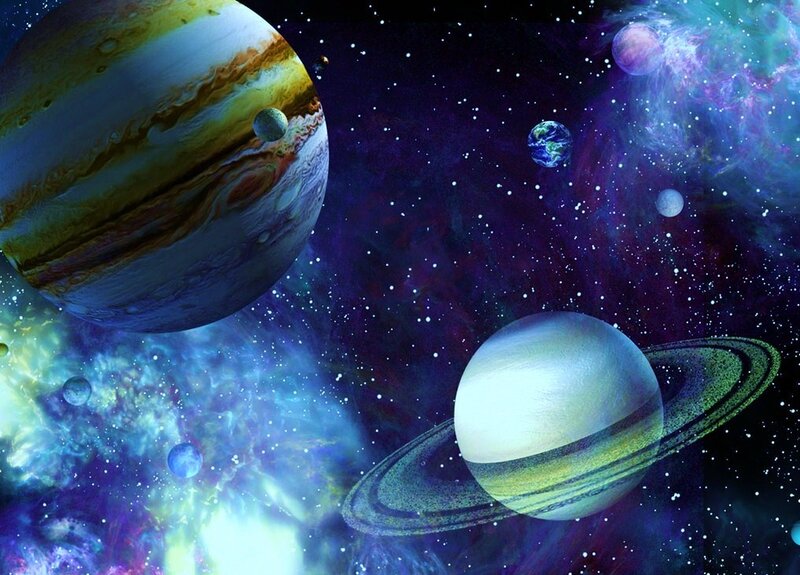 planets in space