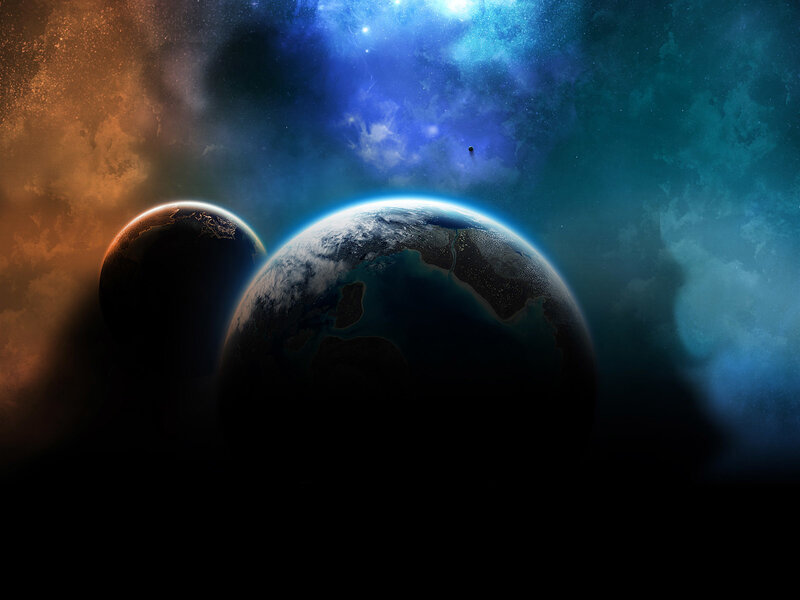 planets in space