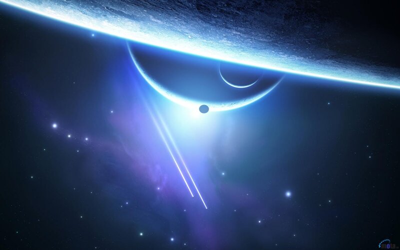 Planets in Space — Blue, Spacecraft