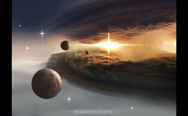 Planets in Space — Brown, Dramatic