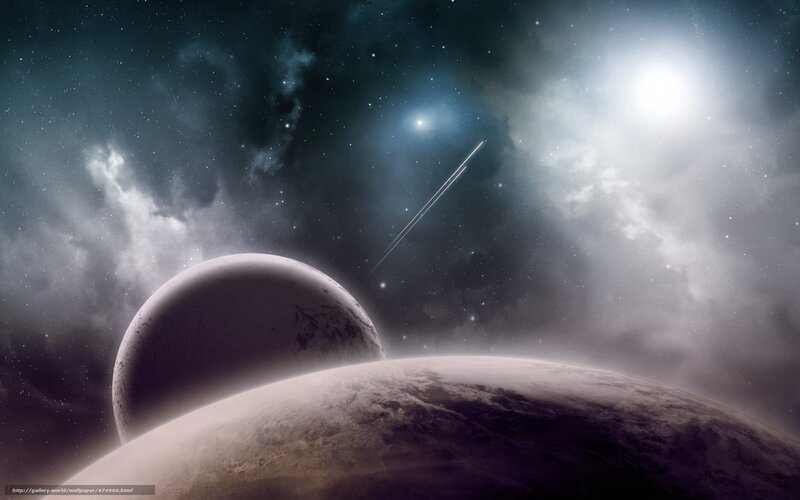 Planets in Space — Gray