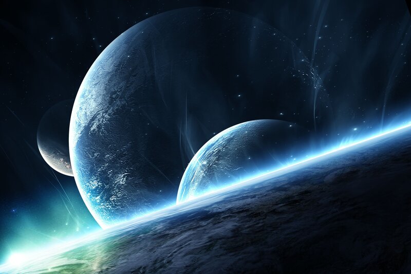 Planets in Space — Planet, Black