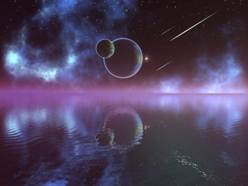 Planets in Space — Purple