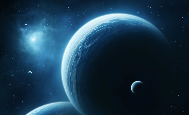 Planets in Space — Serene, Moons