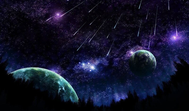 Planets in Starry Sky