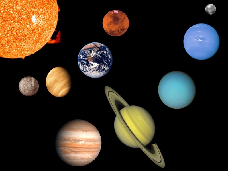 Planets of the Solar System — Black, Serene, Photograph