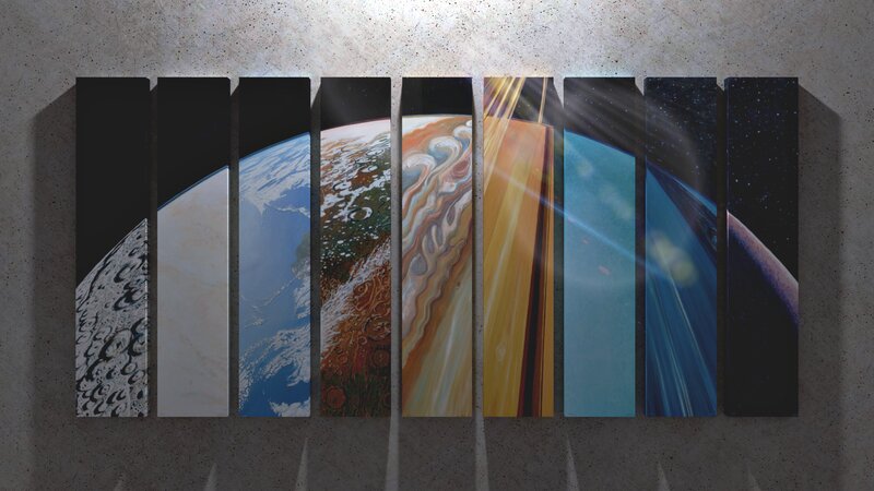 Planets of the Solar System — Blue, Dramatic