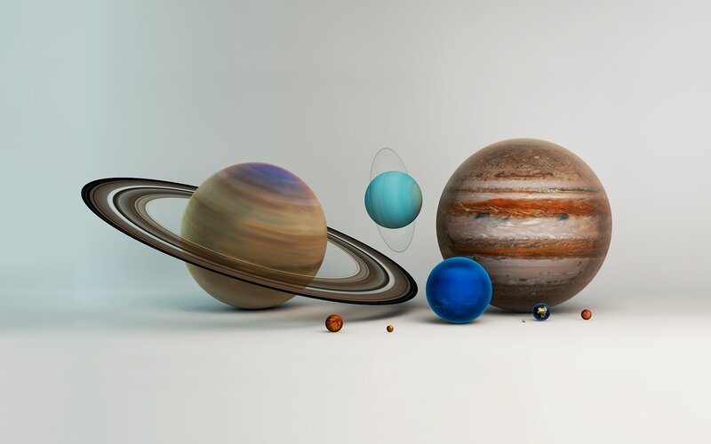 Planets of the Solar System — Blue, Serene