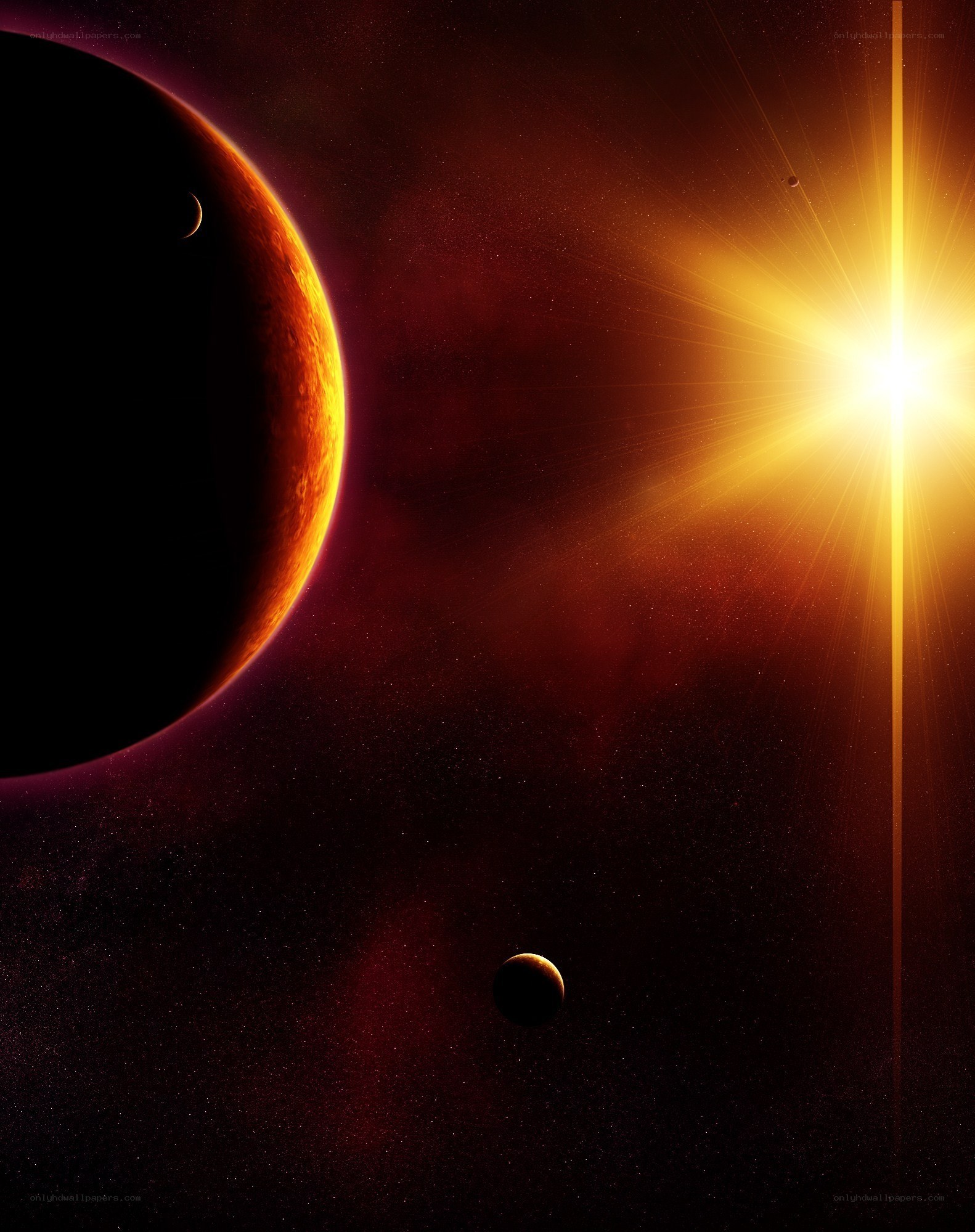 Planets orbiting a bright star