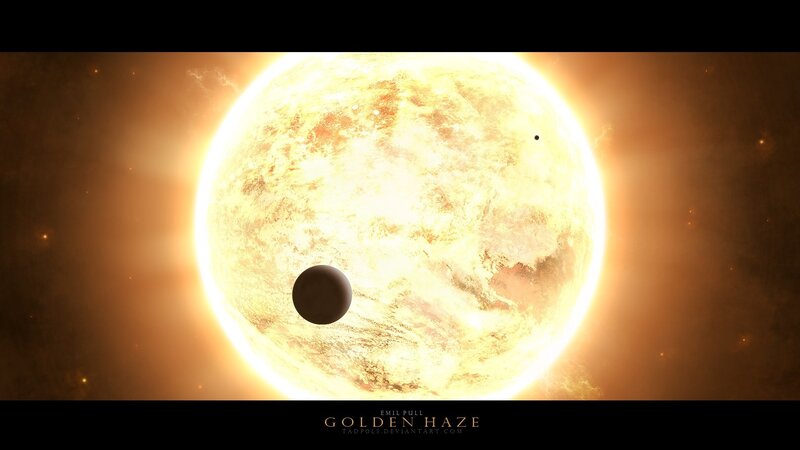 Planets Transiting Star — Yellow