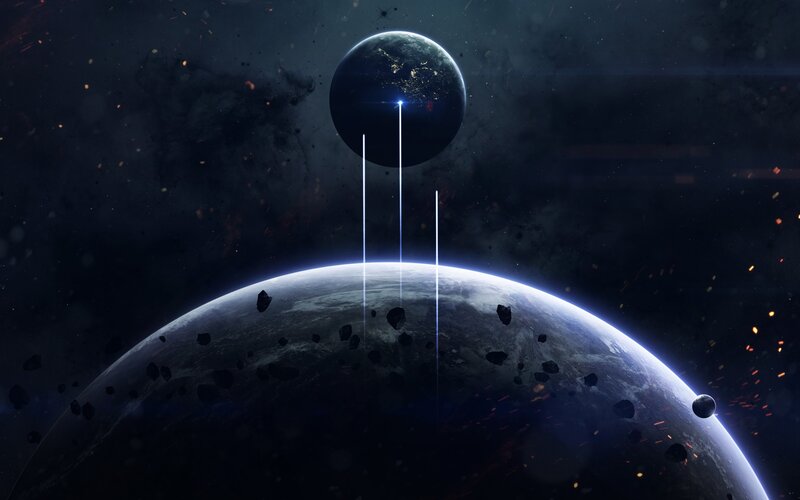 Planets with Laser Beams