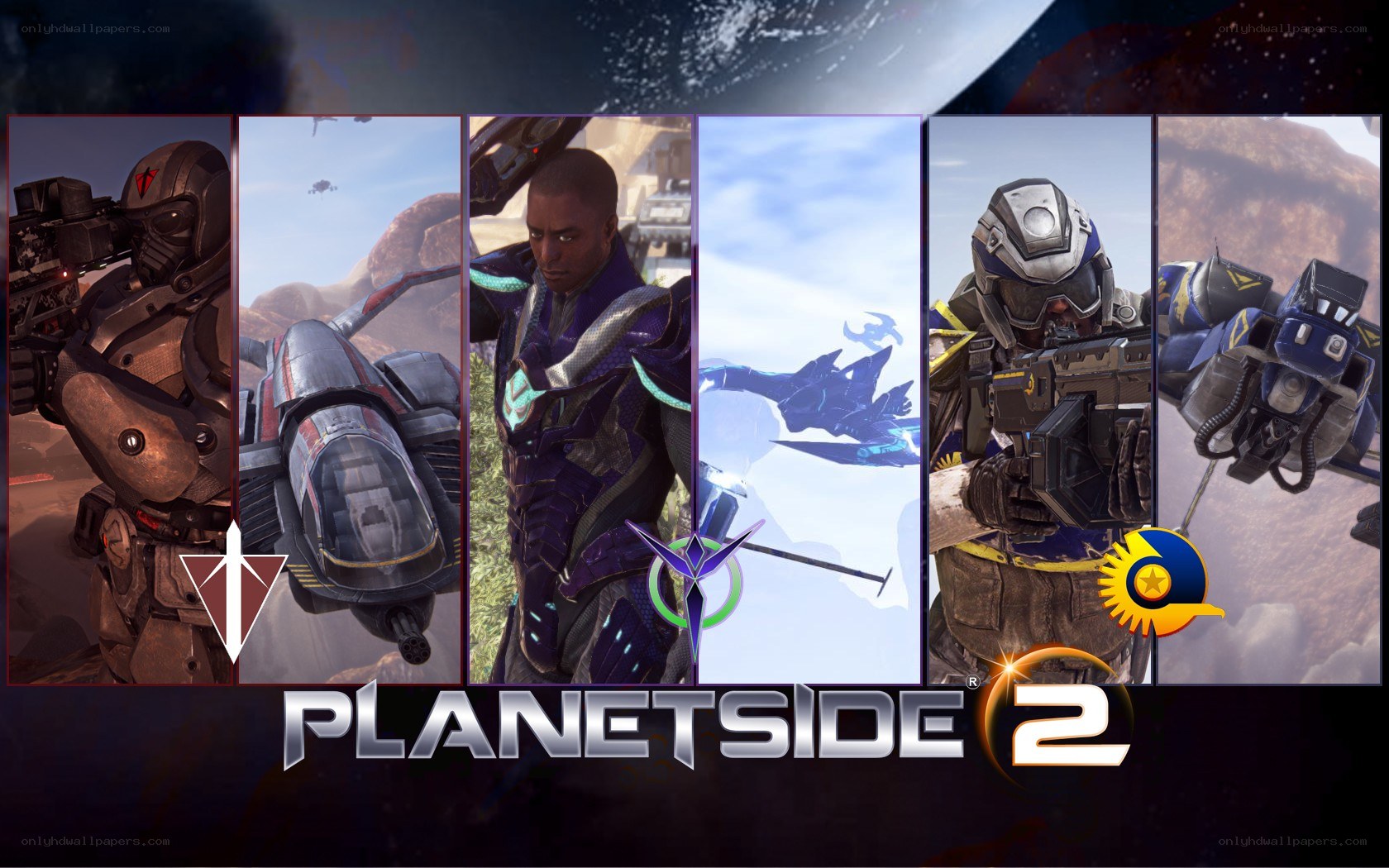 Planetside 2 game promotional art
