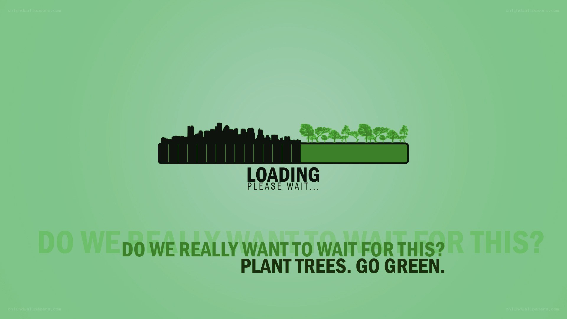 plant trees go green