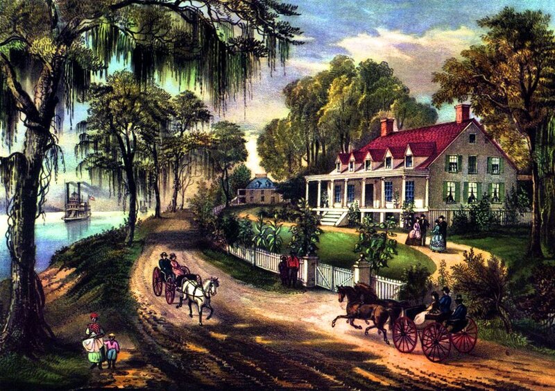 Plantation House Scene
