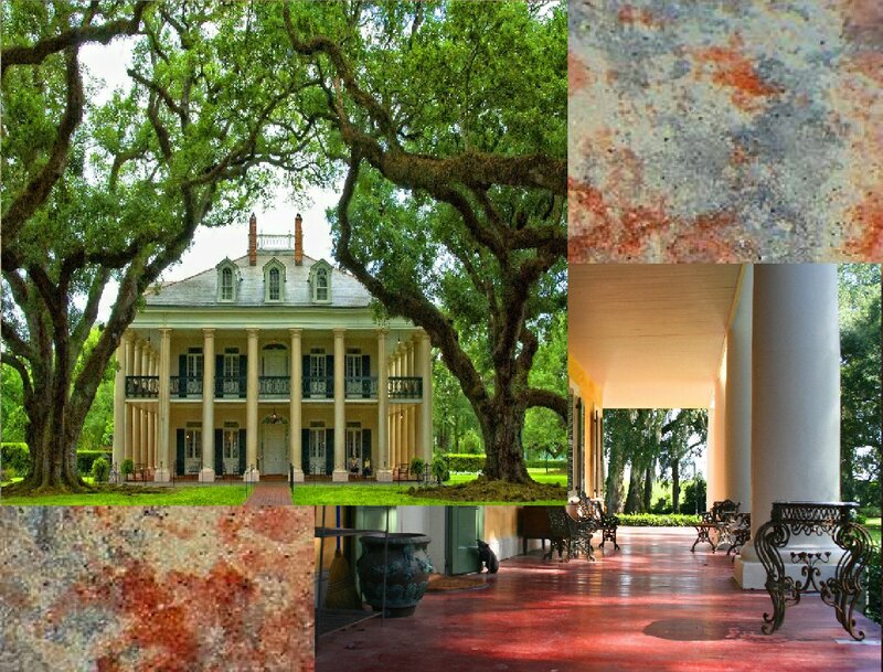 Plantation House with Trees — Green