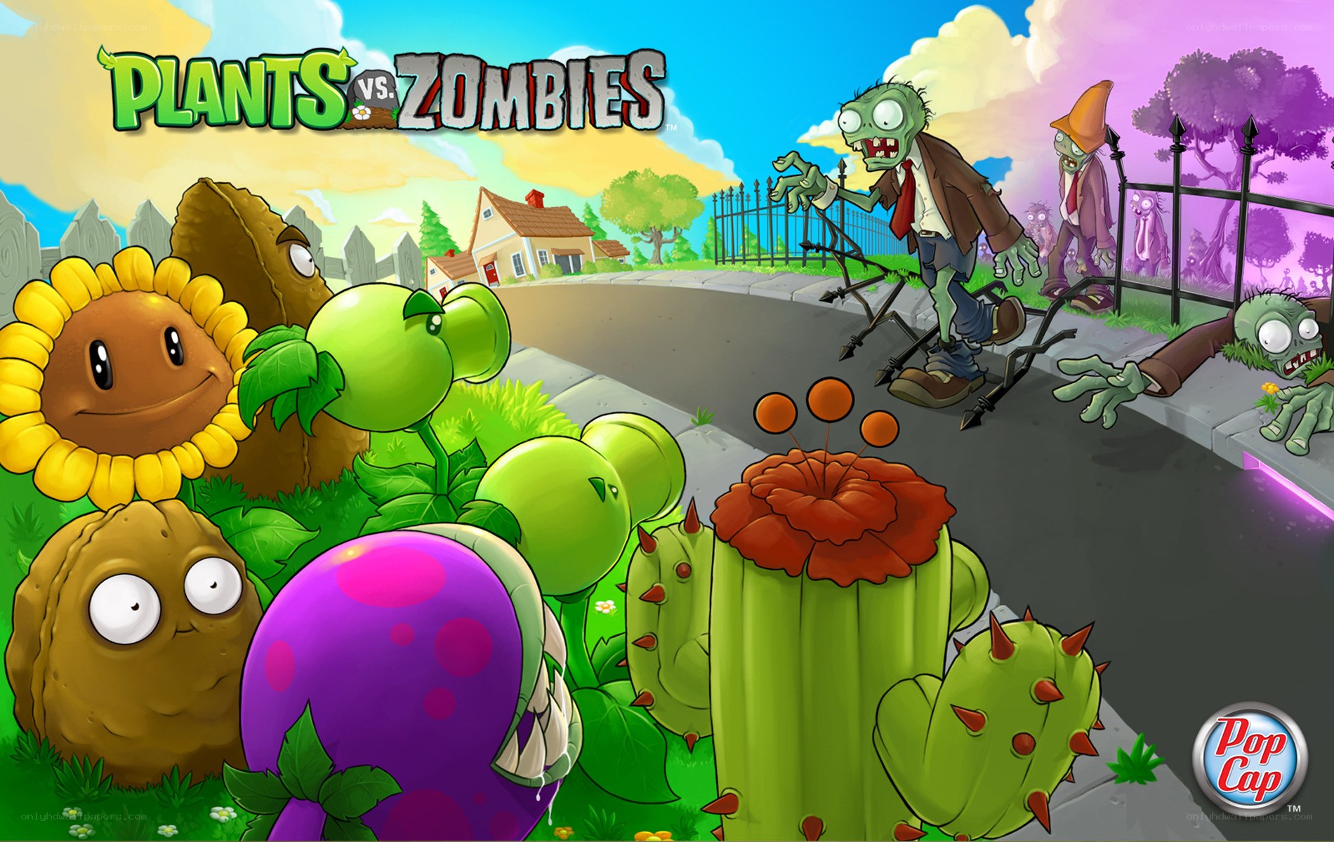 Plants vs Zombies game art