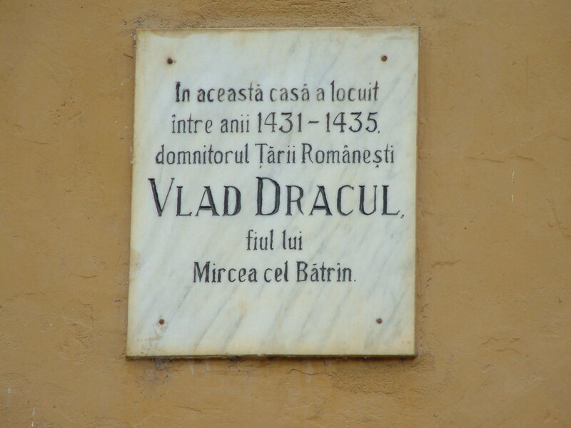 plaque about vlad dracul