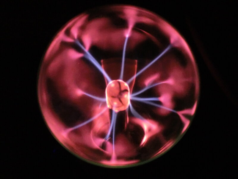 Plasma Ball with Electric Arcs — Purple