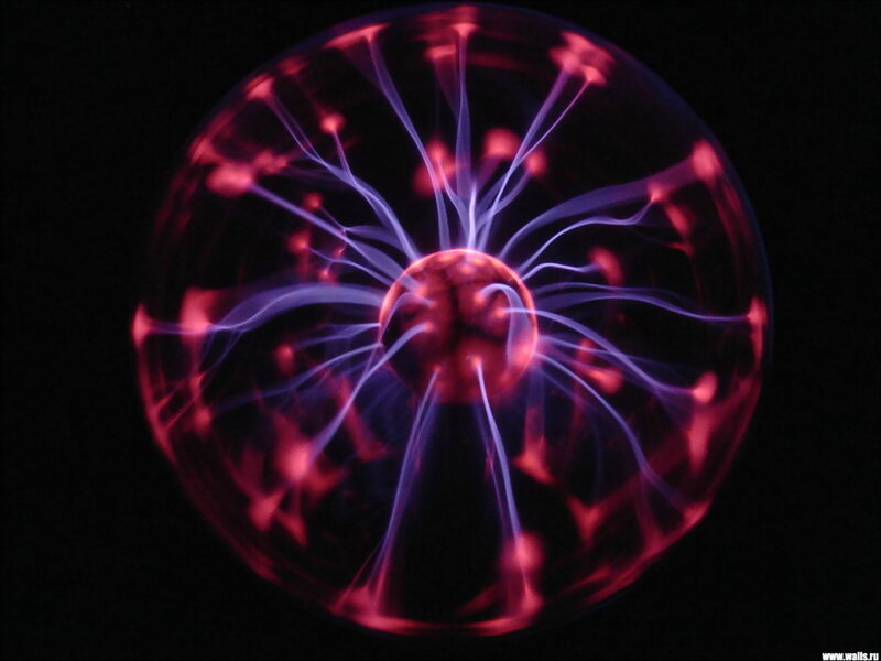Plasma Ball with Electrical Arcs
