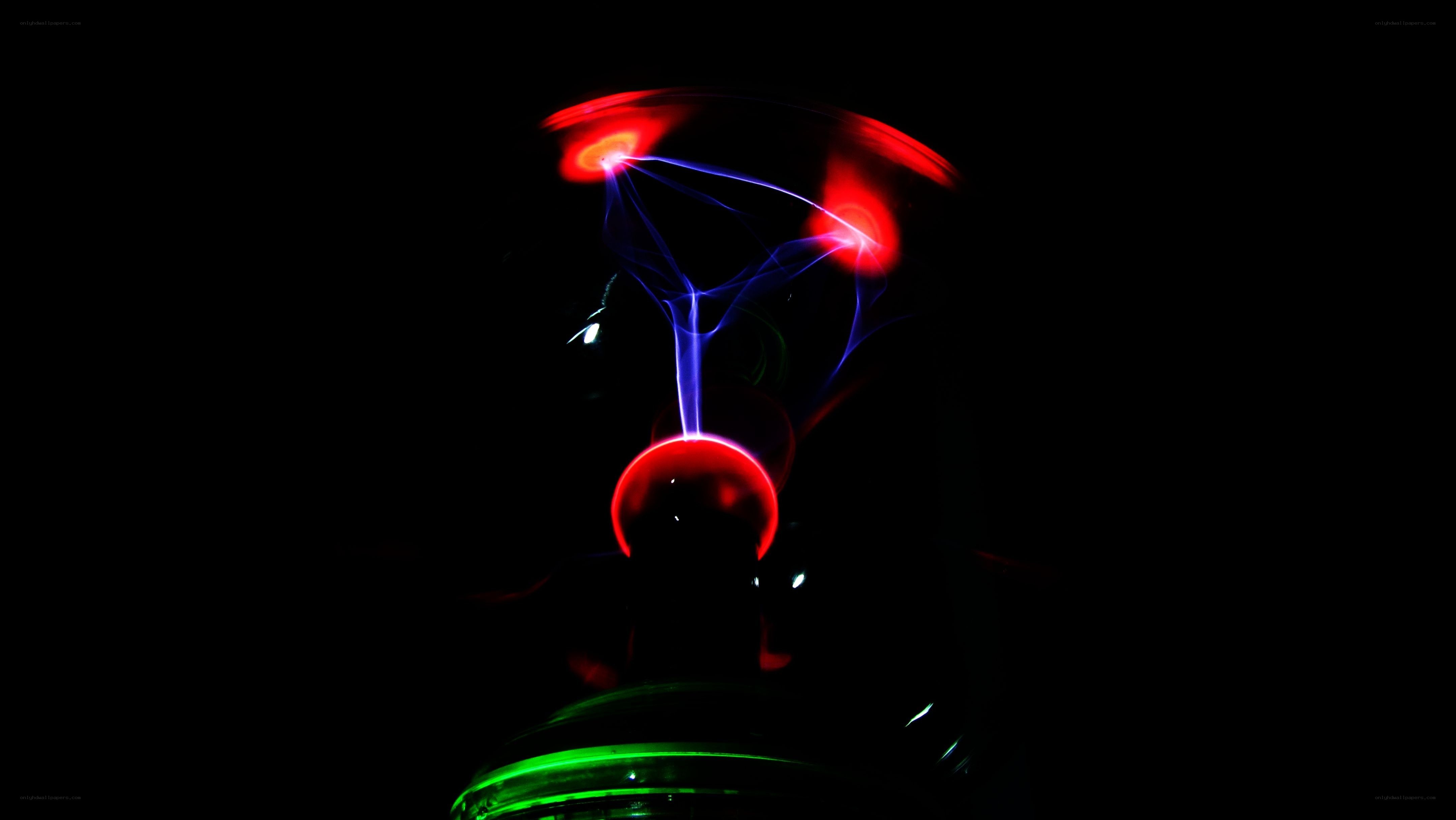 Plasma globe with colorful arcs