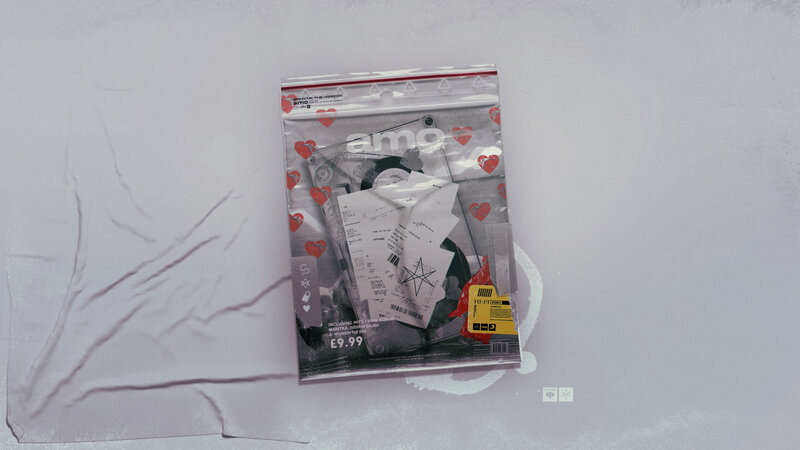 Plastic Bag with CD and Receipts