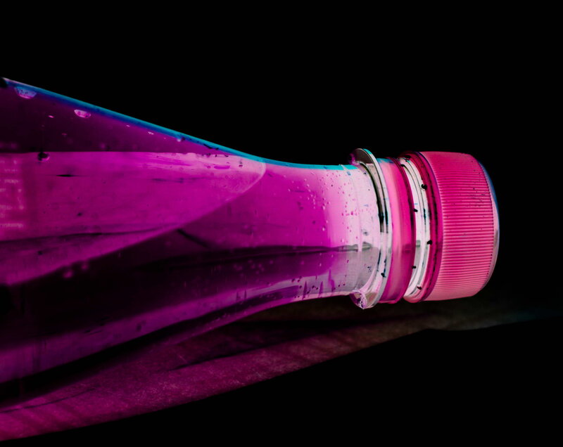 Plastic Bottle with Liquid