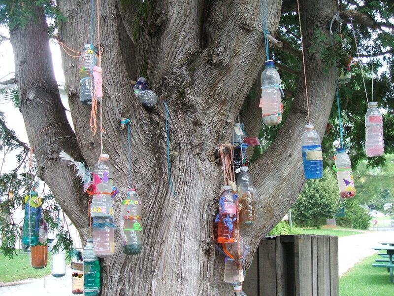 Plastic Bottles on Tree