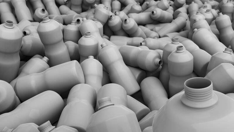 Plastic Bottles Pile