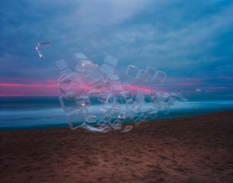 Plastic Containers on Beach