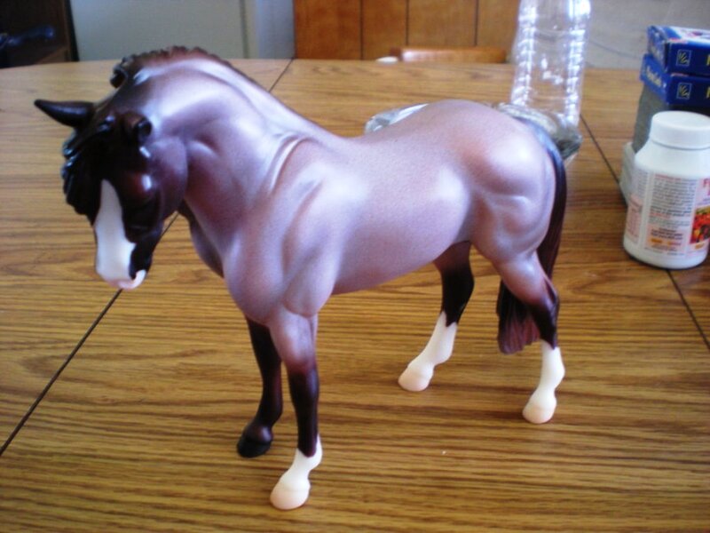 Plastic Horse Figurine — Brown