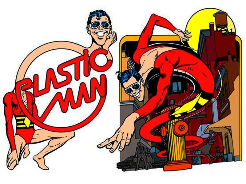 Plastic Man Character — Red, Playful