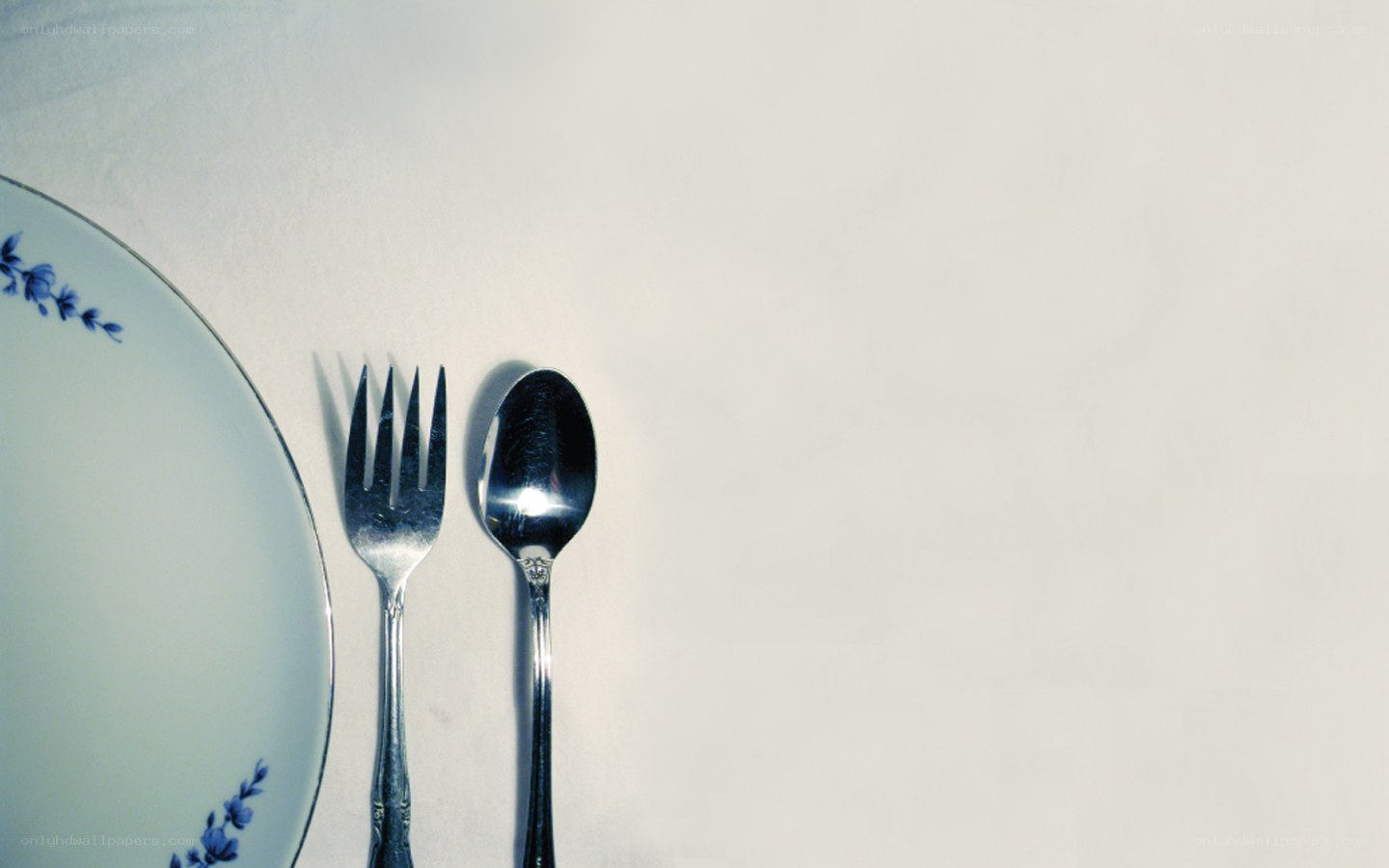 plate and cutlery on table
