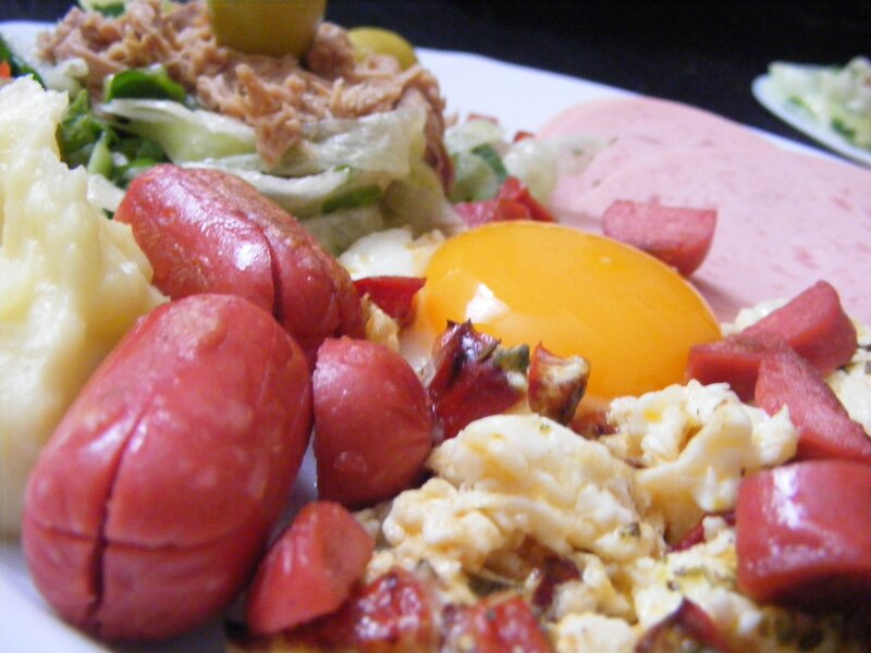 plate of breakfast food