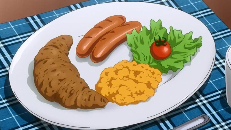 Plate of Breakfast Food — White