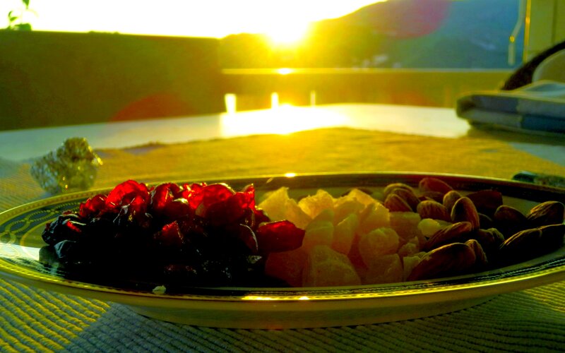 Plate of Dried Fruit