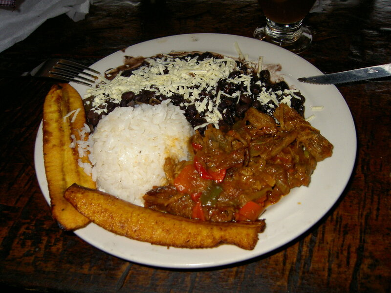 plate of rice and beans