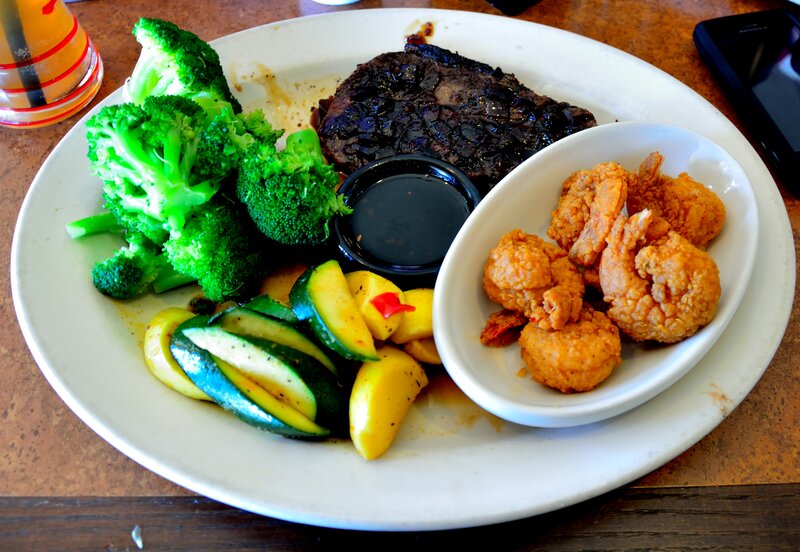 Plate of Steak and Vegetables