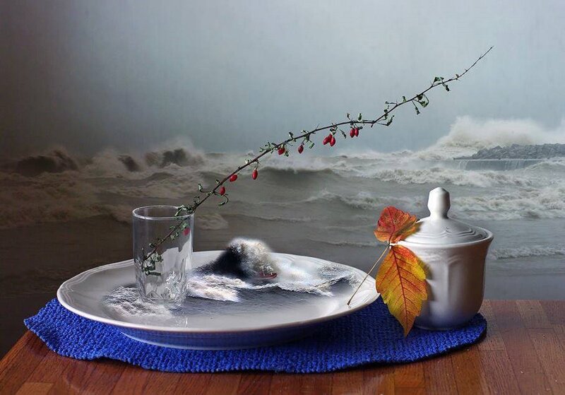 Plate with Ocean Scene