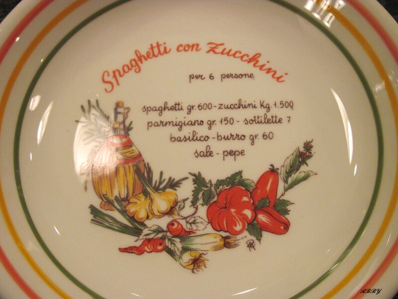 Plate with Recipe Illustration