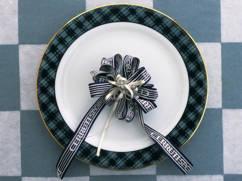 Plate with Ribbon Bow