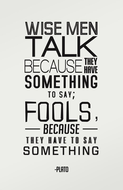 Plato quote on talking